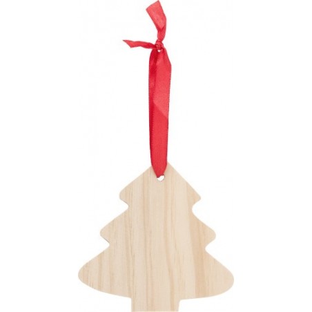 Adorno navideño de árbol de Navidad de madera Imani